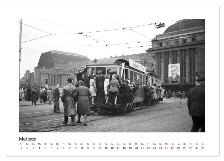 Produktbild: Leipzig : Fotografien von Karl Heinz Mai (1920-1964) (Tischkalender 2026 DIN A5 quer), CALVENDO Monatskalender