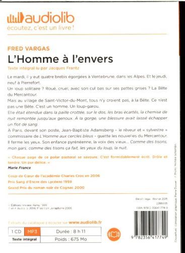 Produktbild: L'homme &agrave; l'envers, 1 MP3-CD