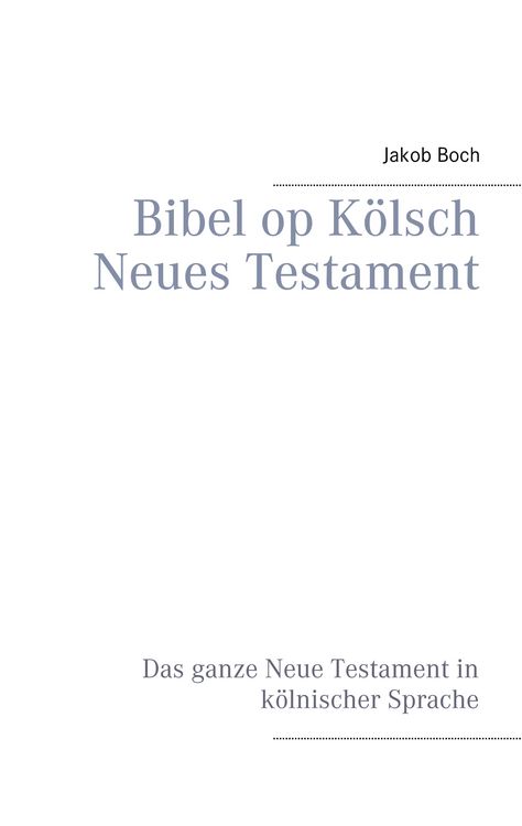 Produktbild: Bibel op K&ouml;lsch Neues Testament