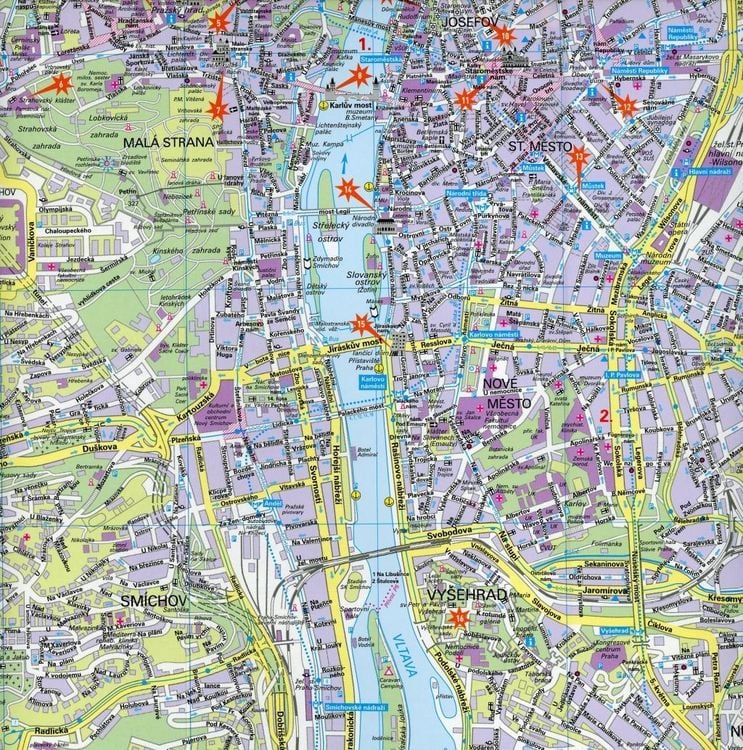 Produktbild: Hallwag Stadtplan Prag