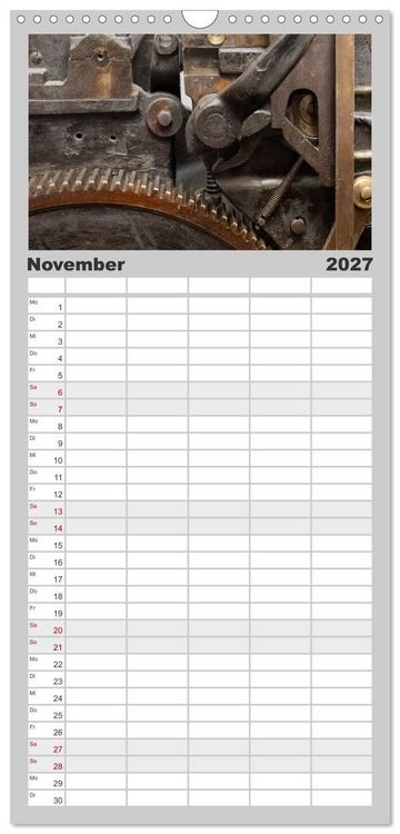 Produktbild: Familienplaner 2027 - Auf Guttenbergs Spuren mit 5 Spalten (Wandkalender, 21 x 45 cm) CALVENDO