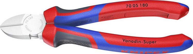 Produktbild: Knipex 70 05 180 Werkstatt Seitenschneider mit Facette 180mm