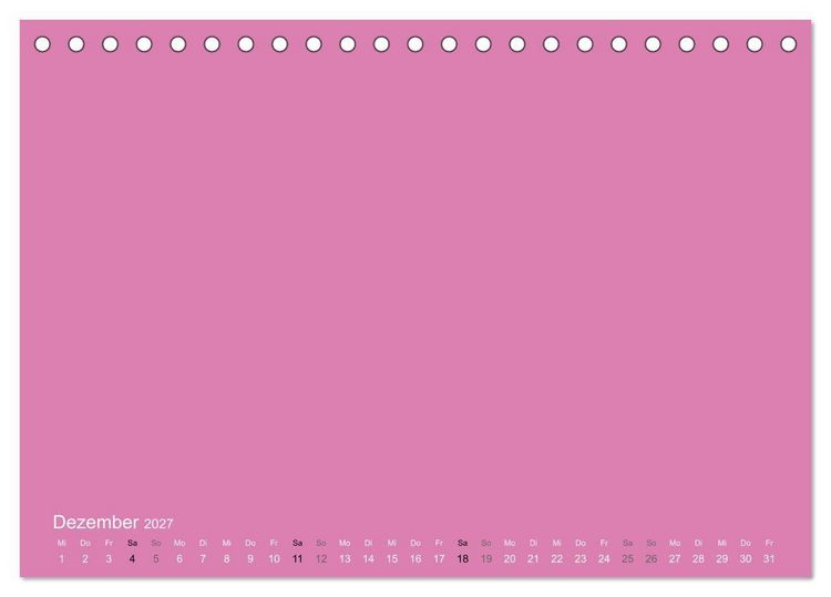 Produktbild: Bastelkalender - Pink (Tischkalender 2027 DIN A5 quer), CALVENDO Monatskalender