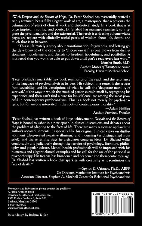 Produktbild: Despair and the Return of Hope