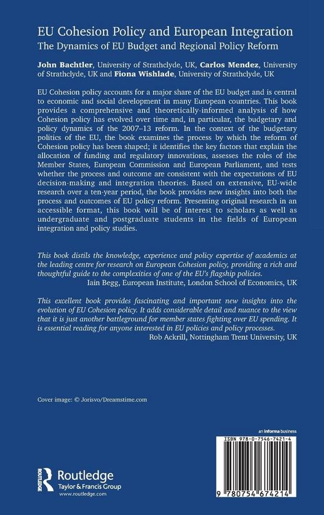 Produktbild: EU Cohesion Policy and European Integration