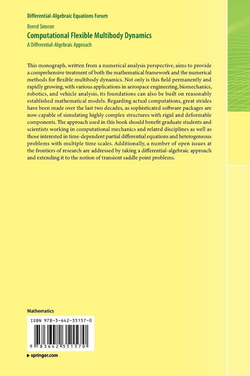 Produktbild: Computational Flexible Multibody Dynamics