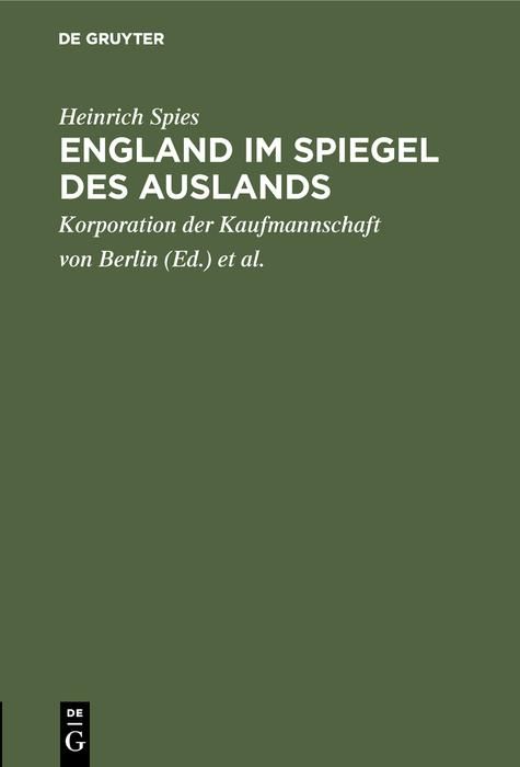 Produktbild: England im Spiegel des Auslands