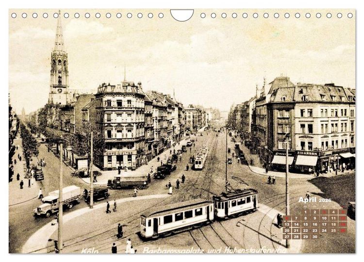 Produktbild: Historisches K&ouml;ln &ndash; Die Stadt auf historischen Karten (Wandkalender 2026 DIN A4 quer), CALVENDO Monatskalender