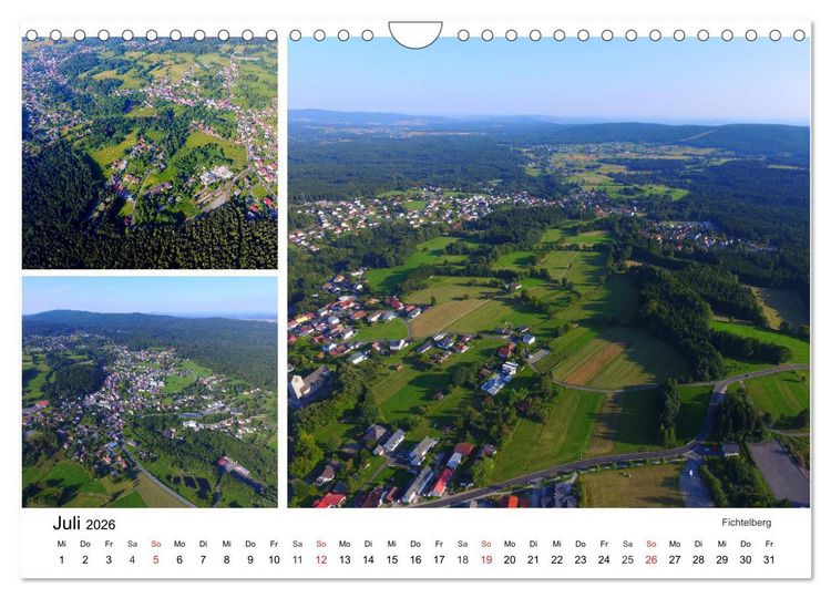 Produktbild: Luftaufnahmen rund um den Ochsenkopf (Wandkalender 2026 DIN A4 quer), CALVENDO Monatskalender