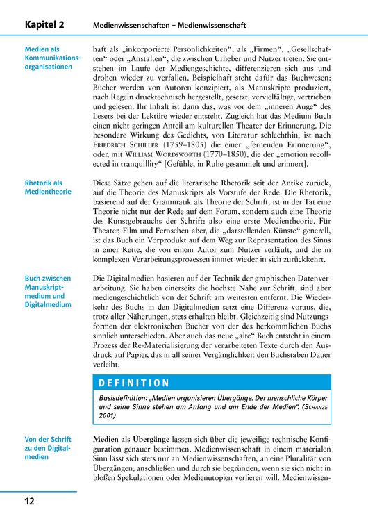 Produktbild: Uni-Wissen Germanistik/GK Medienwissenschaften