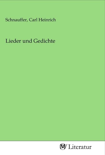 Produktbild: Lieder und Gedichte