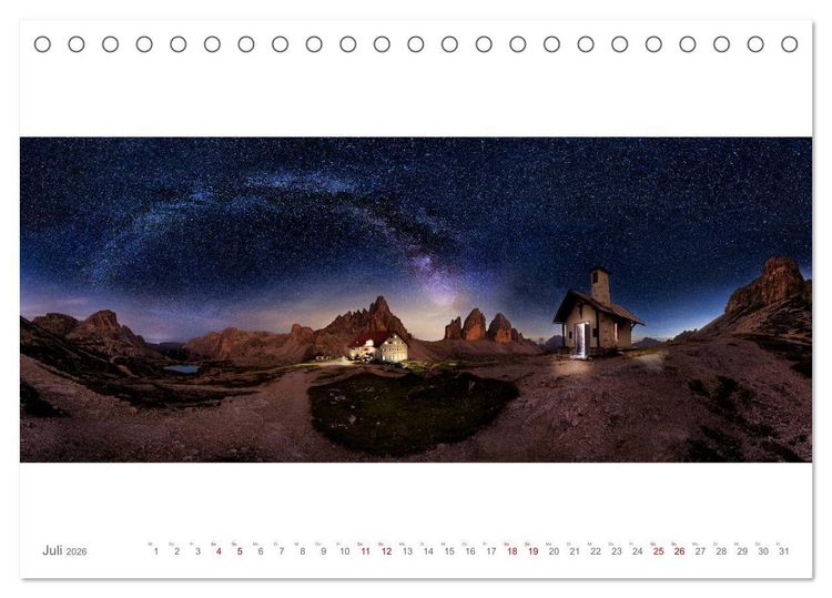 Produktbild: BergBlicke! (Tischkalender 2026 DIN A5 quer), CALVENDO Monatskalender