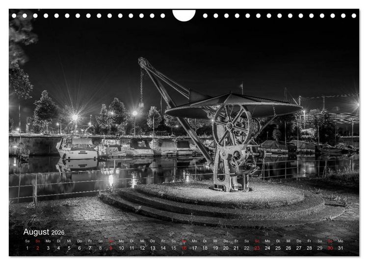 Produktbild: Heilbronn bei Nacht (Wandkalender 2026 DIN A4 quer), CALVENDO Monatskalender