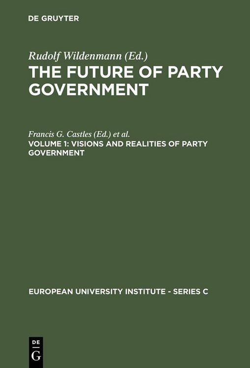 Produktbild: Visions and Realities of Party Government