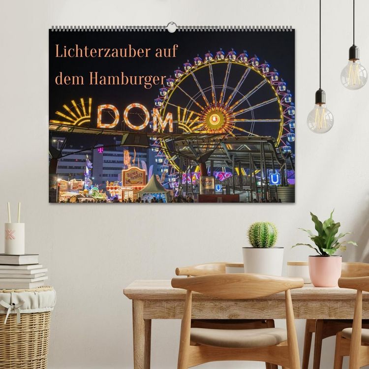 Produktbild: Lichterzauber auf dem Hamburger Dom (Wandkalender 2027 DIN A2 quer), CALVENDO Monatskalender