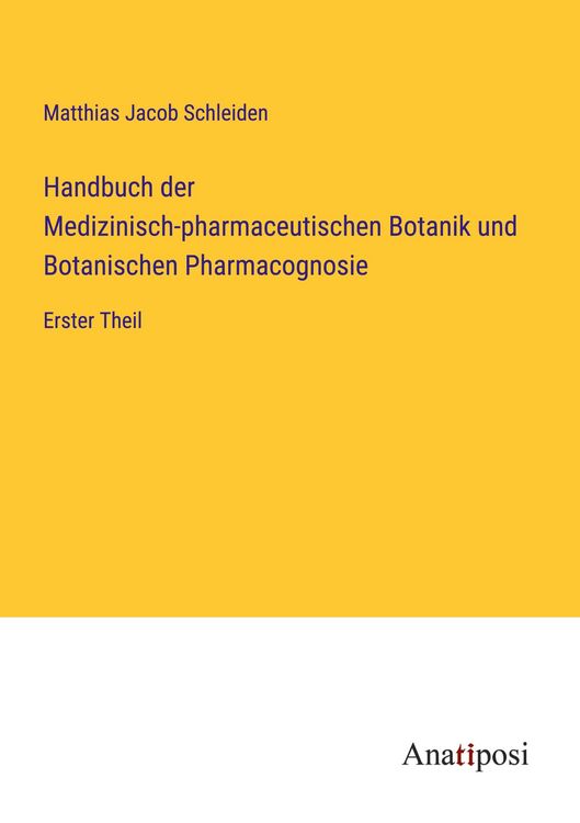 Produktbild: Handbuch der Medizinisch-pharmaceutischen Botanik und Botanischen Pharmacognosie