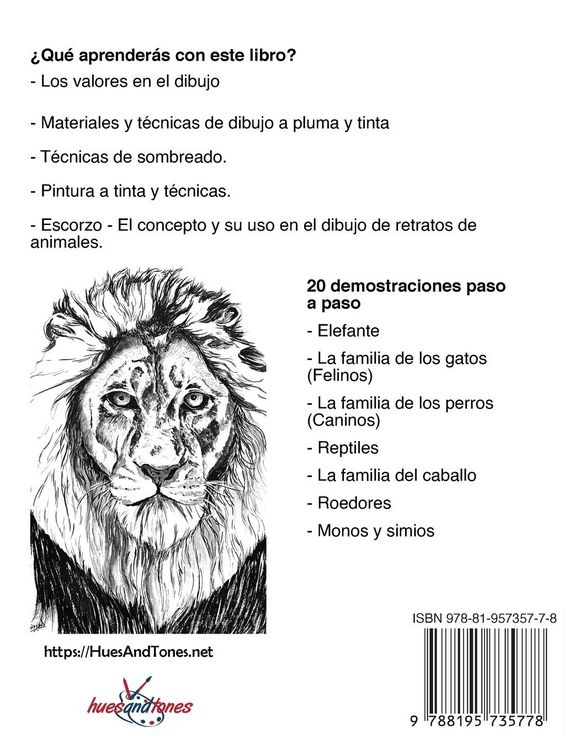 Produktbild: Dibujo retratos de animales con bol&iacute;grafo y tinta