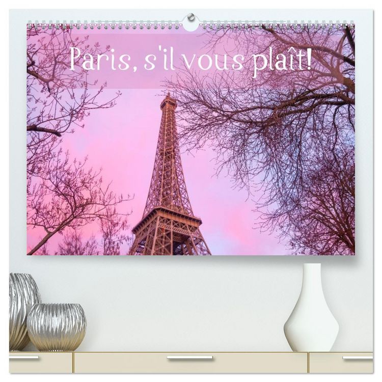 Produktbild: Paris, s'il vous pla&icirc;t! (hochwertiger Premium Wandkalender 2026 DIN A2 quer), Kunstdruck in Hochglanz
