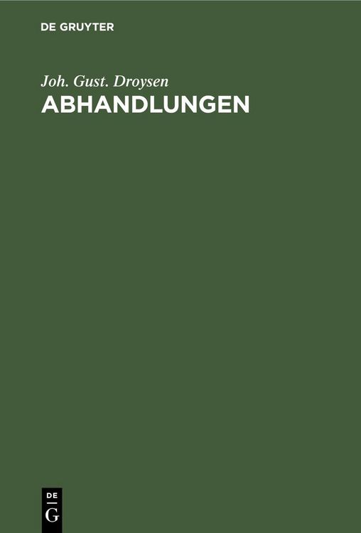 Produktbild: Abhandlungen