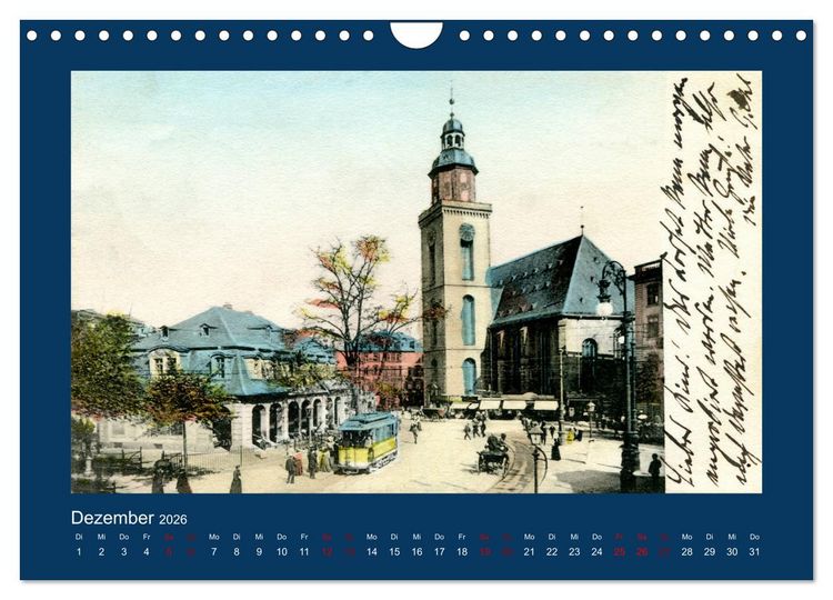 Produktbild: Historisches Frankfurt am Main von 1888 bis 1918 (Wandkalender 2026 DIN A4 quer), CALVENDO Monatskalender