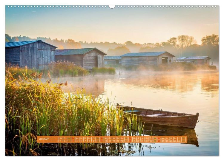 Produktbild: Malerische Seenlandschaft (hochwertiger Premium Wandkalender 2027 DIN A2 quer), Kunstdruck in Hochglanz