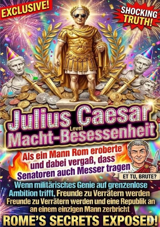 Produktbild: Julius Caesar Level Macht-Besessenheit: Als ein Mann Rom eroberte und dabei verga&szlig;, dass Senatoren auch Messer tragen