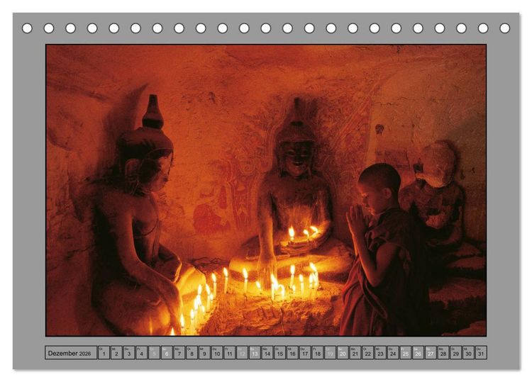 Produktbild: S&Uuml;DOSTASIEN Im Reich des Buddha (Tischkalender 2026 DIN A5 quer), CALVENDO Monatskalender