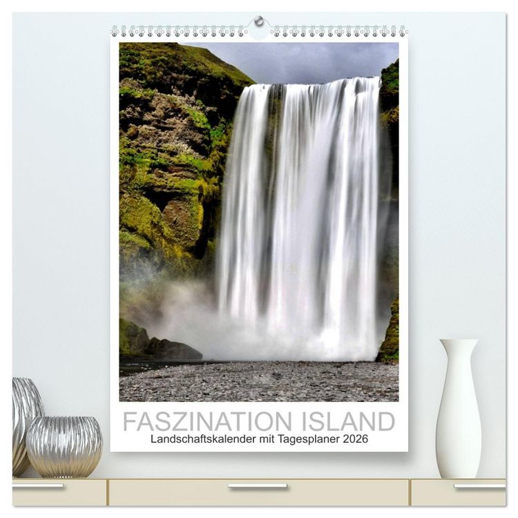 Produktbild: Faszination Island - Landschaftskalender mit Tagesplaner 2026 / Planer (hochwertiger Premium Wandkalender 2026 DIN A2 hoch), Kunstdruck in Hochglanz