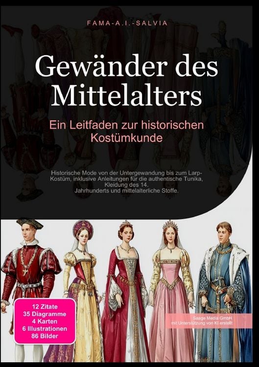 Produktbild: Gew&auml;nder des Mittelalters: Ein Leitfaden zur historischen Kost&uuml;mkunde