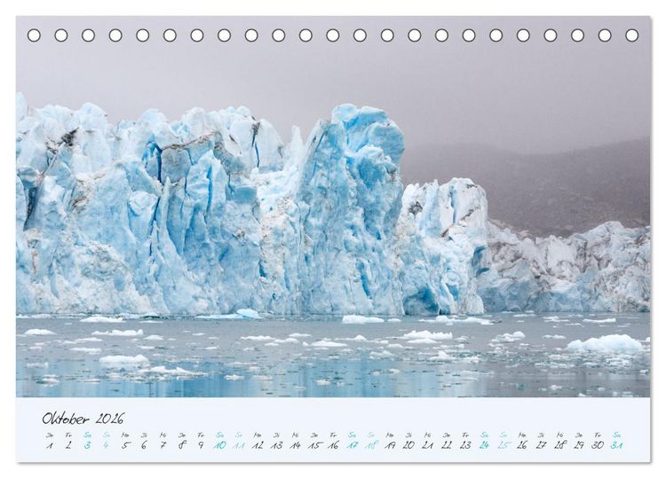 Produktbild: Faszination Eis - In den Fjorden Ostgr&ouml;nlands (Tischkalender 2026 DIN A5 quer), CALVENDO Monatskalender