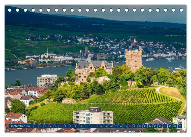 Produktbild: Bingen - Tor zum Mittelrhein (Tischkalender 2026 DIN A5 quer), CALVENDO Monatskalender