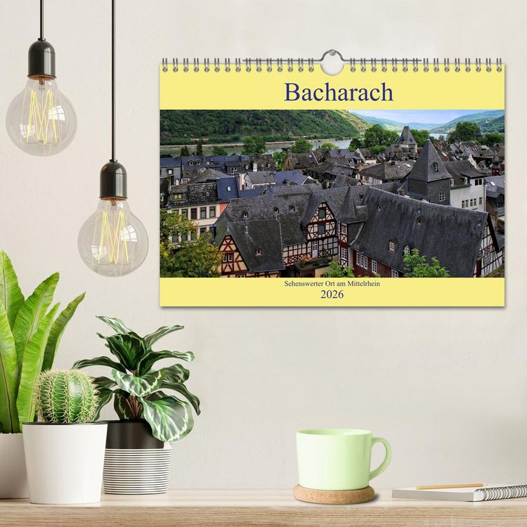 Produktbild: Bacharach - Sehenswerter Ort am Mittelrhein (Wandkalender 2026 DIN A4 quer), CALVENDO Monatskalender