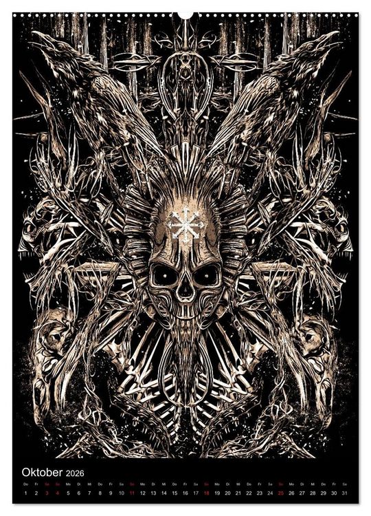Produktbild: BLOODBOY/DARK ILLUSTRATION (hochwertiger Premium Wandkalender 2026 DIN A2 hoch), Kunstdruck in Hochglanz