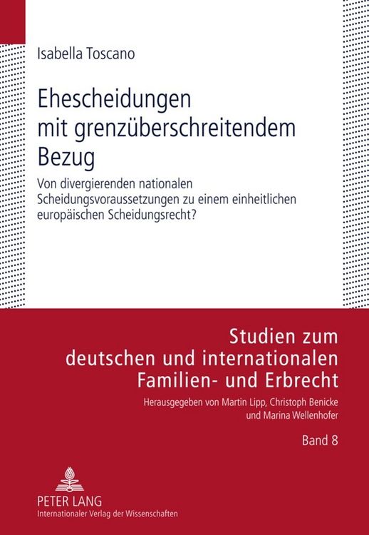 Produktbild: Ehescheidungen mit grenz&uuml;berschreitendem Bezug