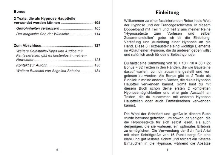 Produktbild: Hypnosetexte zum Vorlesen und selber Zusammenstellen 1+2