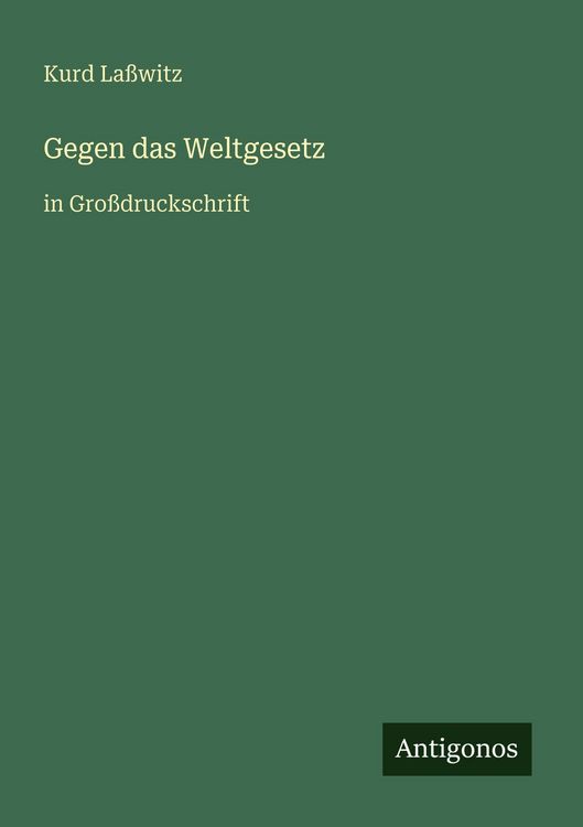 Produktbild: Gegen das Weltgesetz