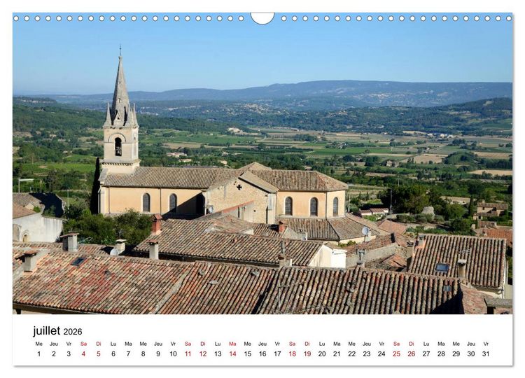 Produktbild: Les plus beaux villages du Luberon (Calendrier mural 2026 DIN A3 vertical), CALVENDO calendrier mensuel