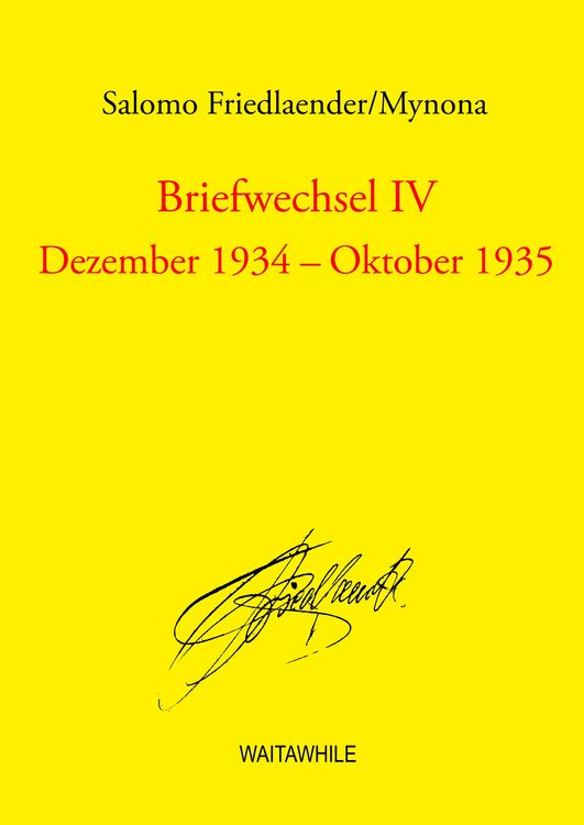 Produktbild: Briefwechsel IV