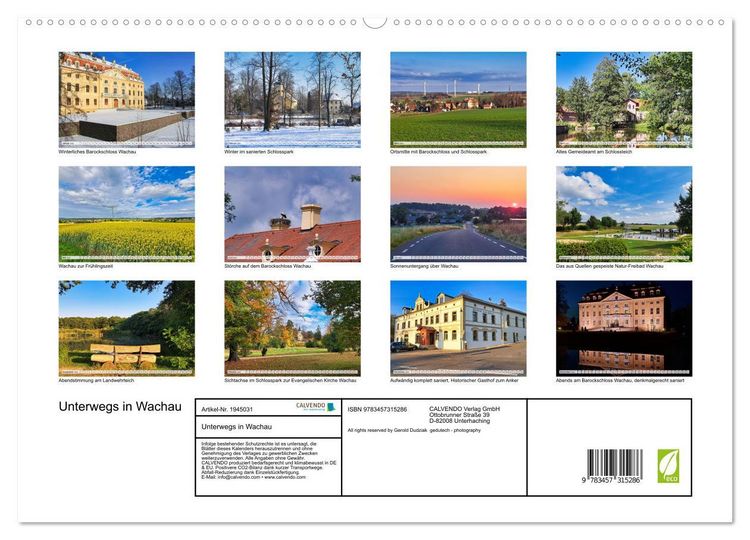 Produktbild: Unterwegs in Wachau (hochwertiger Premium Wandkalender 2026 DIN A2 quer), Kunstdruck in Hochglanz