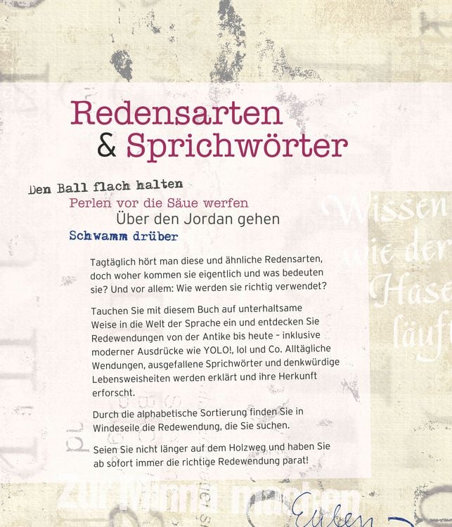 Produktbild: Redensarten & Sprichw&ouml;rter