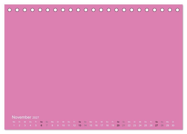 Produktbild: Bastelkalender - Pink (Tischkalender 2027 DIN A5 quer), CALVENDO Monatskalender