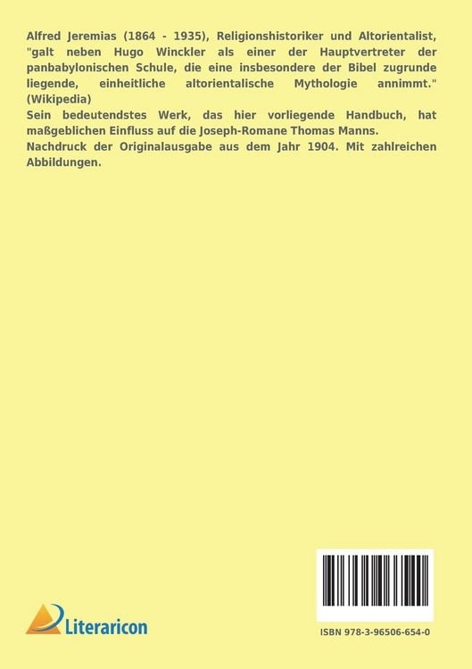 Produktbild: Das Alte Testament im Lichte das alten Orients