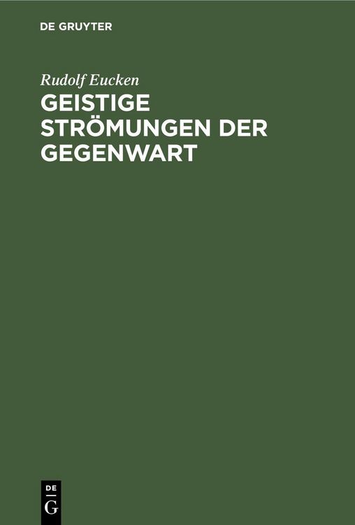 Produktbild: Geistige Str&ouml;mungen der Gegenwart