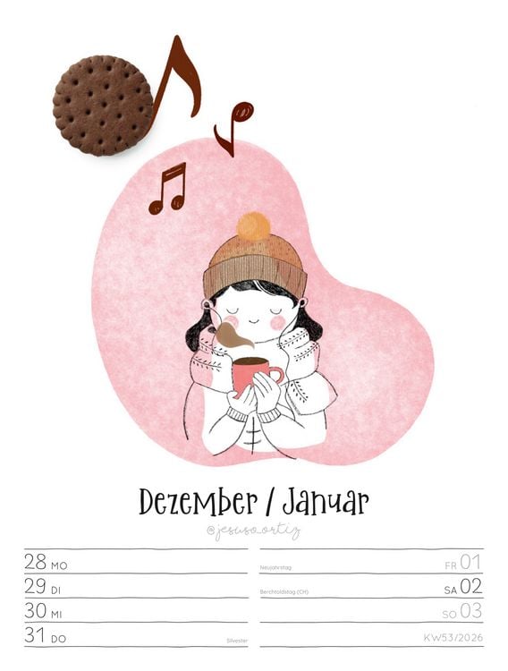 Produktbild: Little Dreams Wochenplaner Kalender 2027