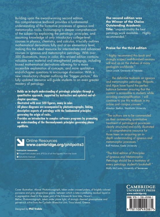 Produktbild: Principles of Igneous and Metamorphic Petrology