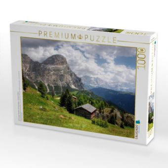 Produktbild: CALVENDO Puzzle Kolfuschger Hochalm mit Sassongher - Corvara S&uuml;dtirol | 1000 Teile Lege-Gr&ouml;&szlig;e 64x48cm Foto-Puzzle f&uuml;r gl&uuml;ckliche Stunden