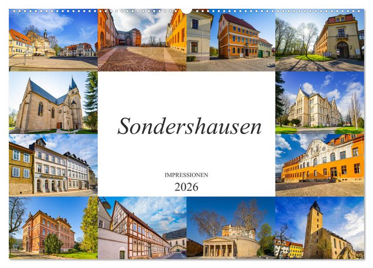 Produktbild: Sondershausen Impressionen (Wandkalender 2026 DIN A2 quer), CALVENDO Monatskalender