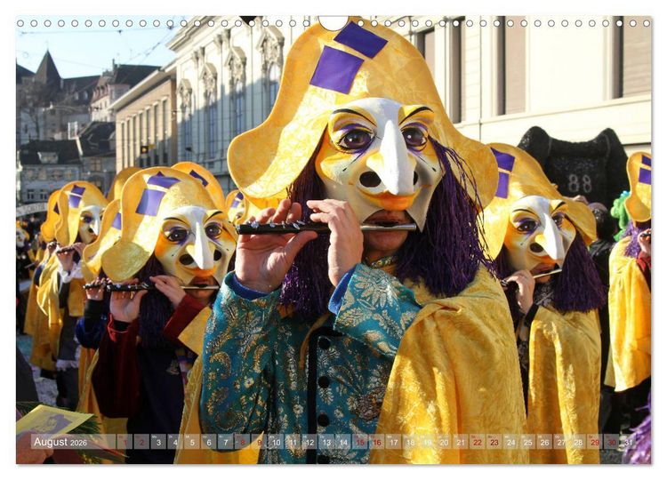 Produktbild: Basels Fasnacht (Wandkalender 2026 DIN A3 quer), CALVENDO Monatskalender