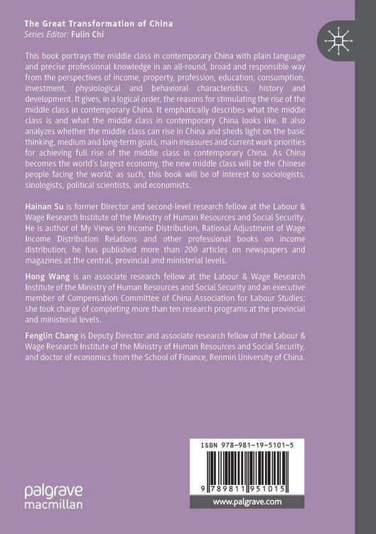Produktbild: The Rise of the Middle Class in Contemporary China