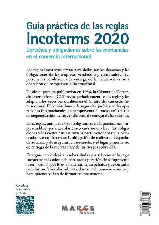 Produktbild: Gu&iacute;a pr&aacute;ctica de las reglas Incoterms 2020. Derechos y obligaciones sobre las mercanc&iacute;as en el comercio internacional